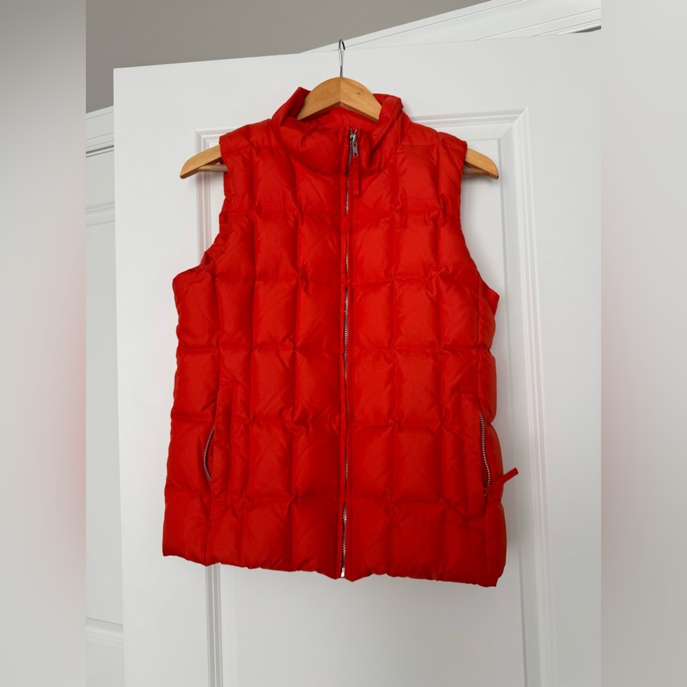 GAP Vibrant Orange Puffer Vest